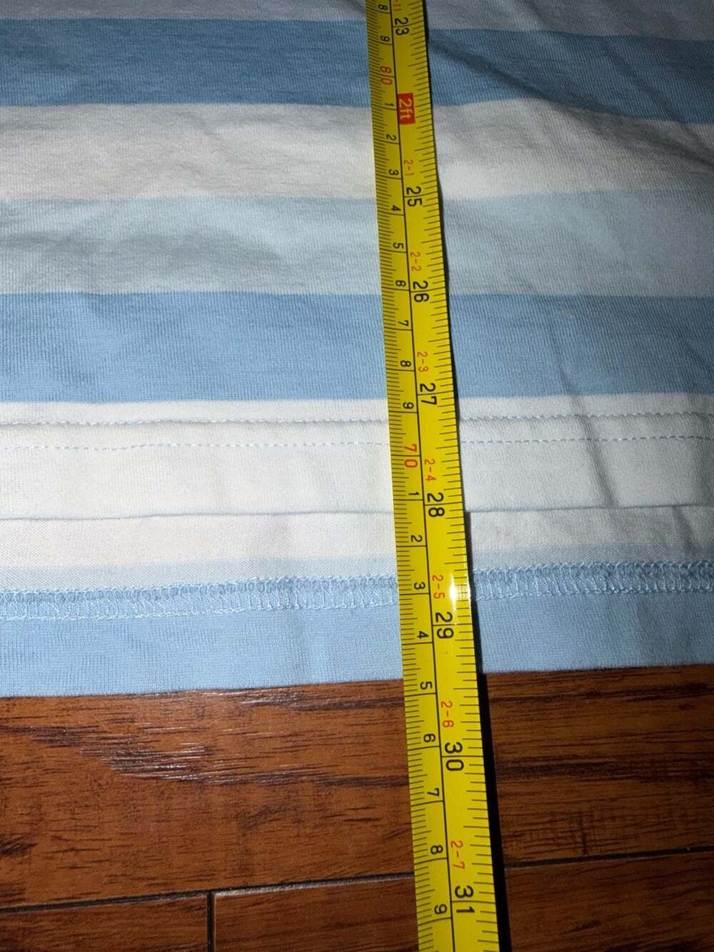 Lacoste Men's Striped Cotton Short Sleeve Polo Shirt Blue and White Size 8 - Picture 4 of 6